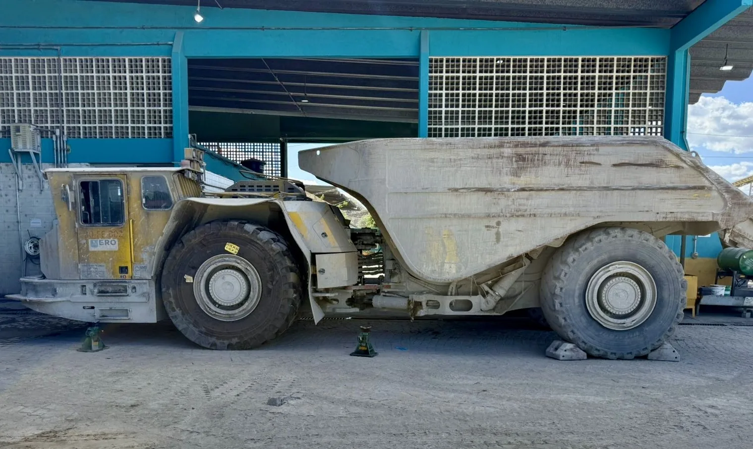 LHD loader in an underground copper mine